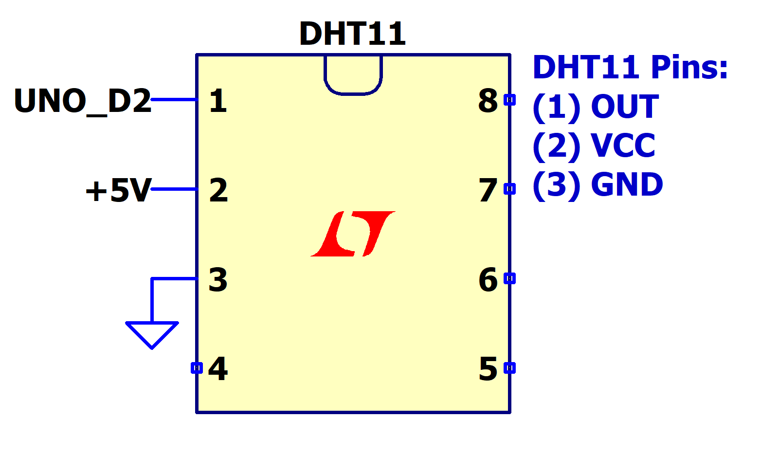 Temperature measurement schematic
